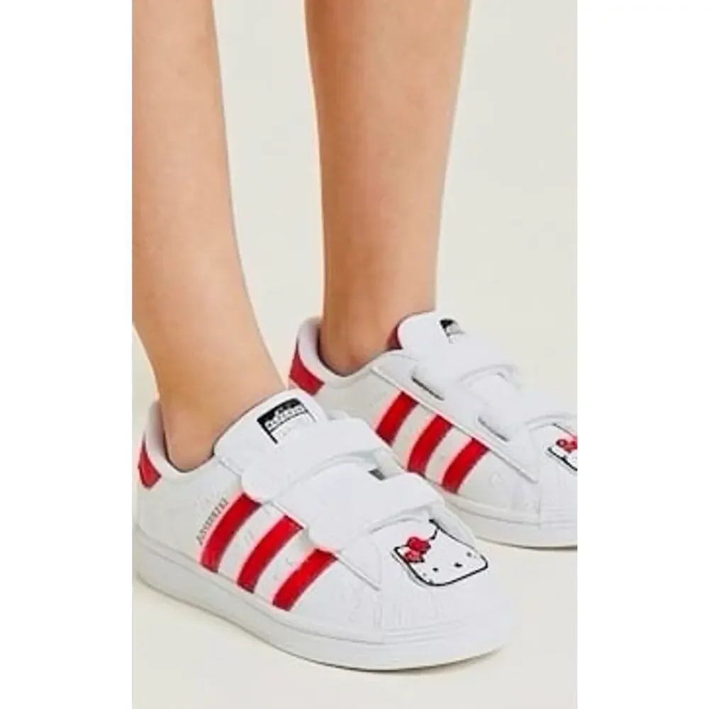 NIB❤️Adidas X Hello Kitty Superstar Kids Sneaker shoes sz2.5